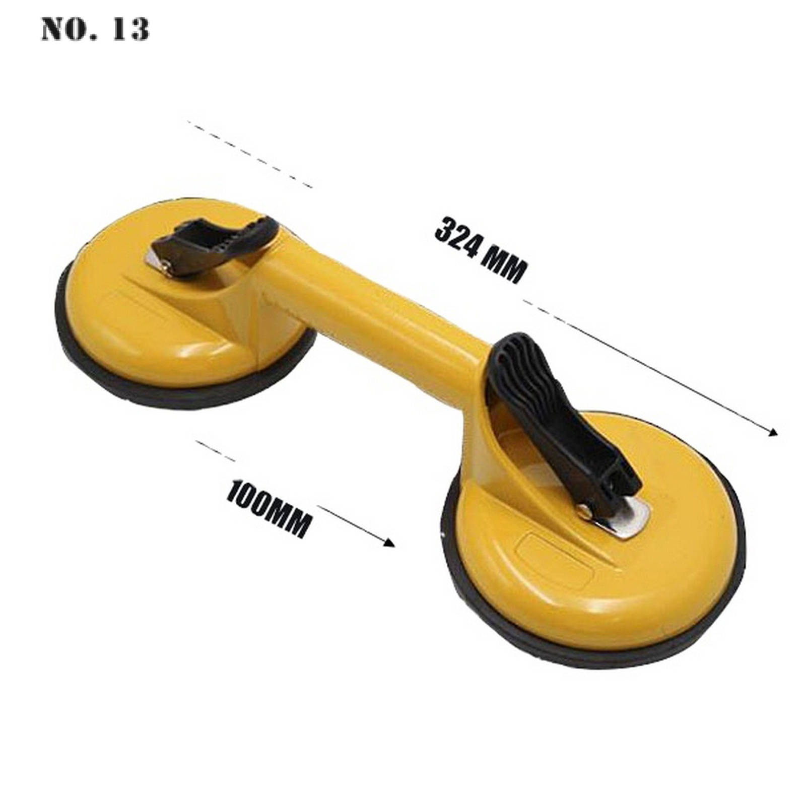 2Pcs Glas Zuignappen-Zware Ijzeren Puller/Lifter/Grijper Dubbele Vacuüm Handvat Plaat-Voor lifting Glas/Floor Kloof Fixer