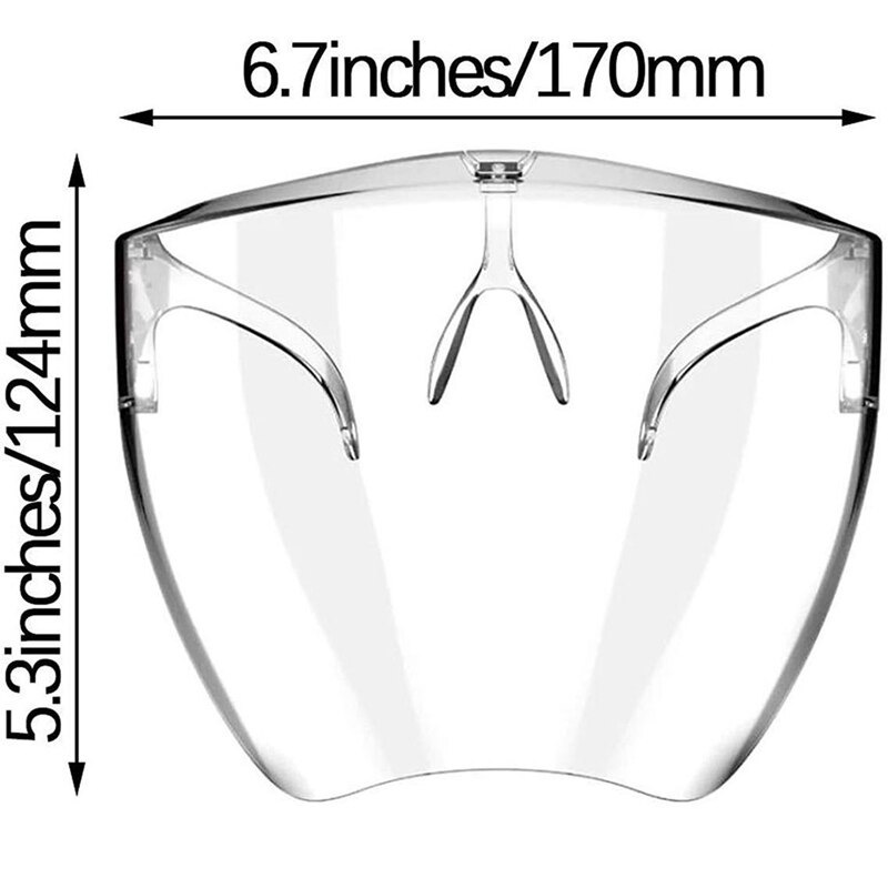 Volgelaatsmasker Professionele Ogen Bescherming Veiligheid Riding Ui Masker Transparante Waterdichte Tegen Druppels Gezicht Shield