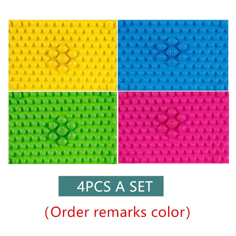 Multi-funktion Akupunktur Reflexzonenmassage Fuß Massagegerät Therapie matt Massage Pad Kappe Druck Durchblutung Platte matt Massagegerät: 4Stck