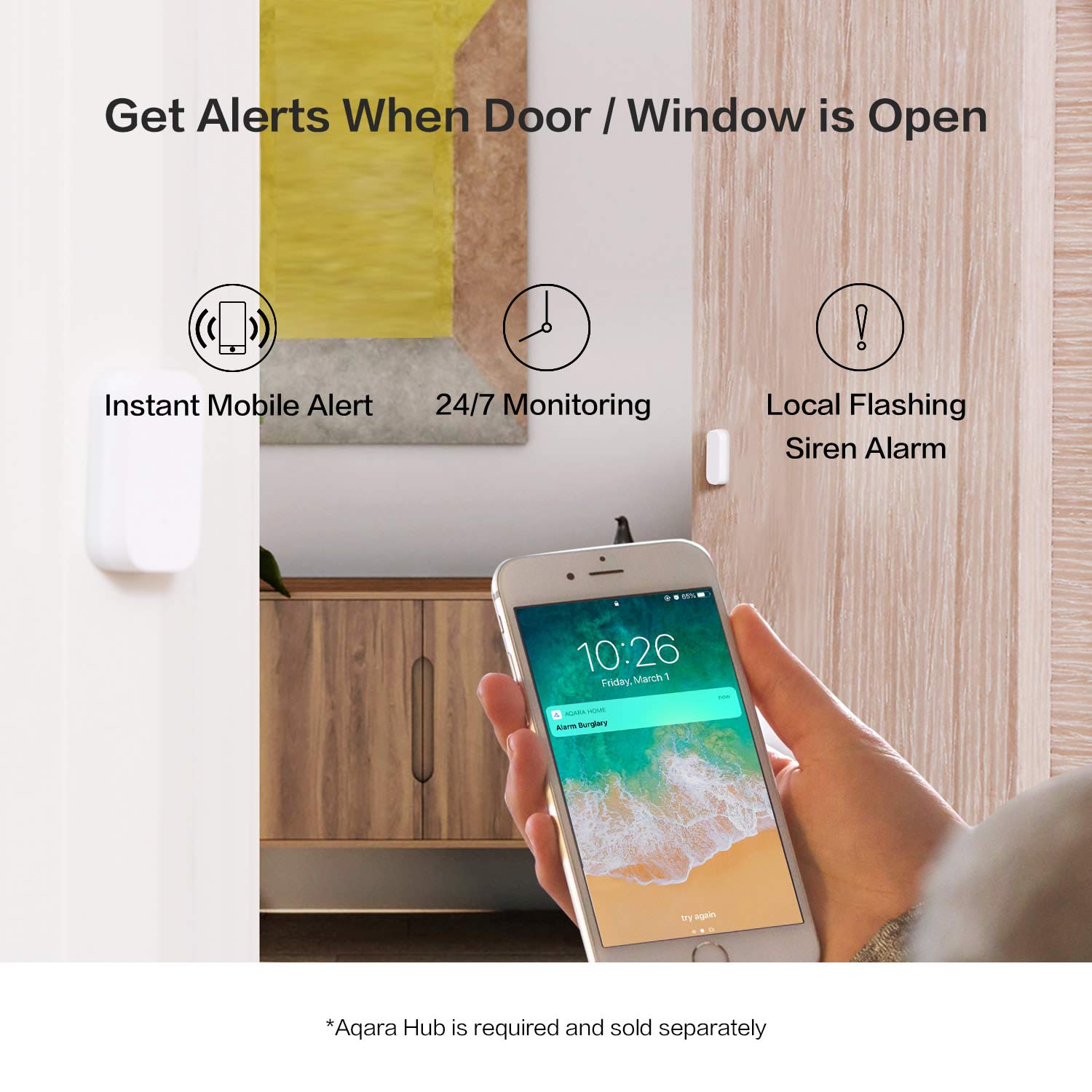 Original aqara dørsensor mijia smart home kit zigbee function mi home app kontrol alarm dør vindue sensor gateway hub