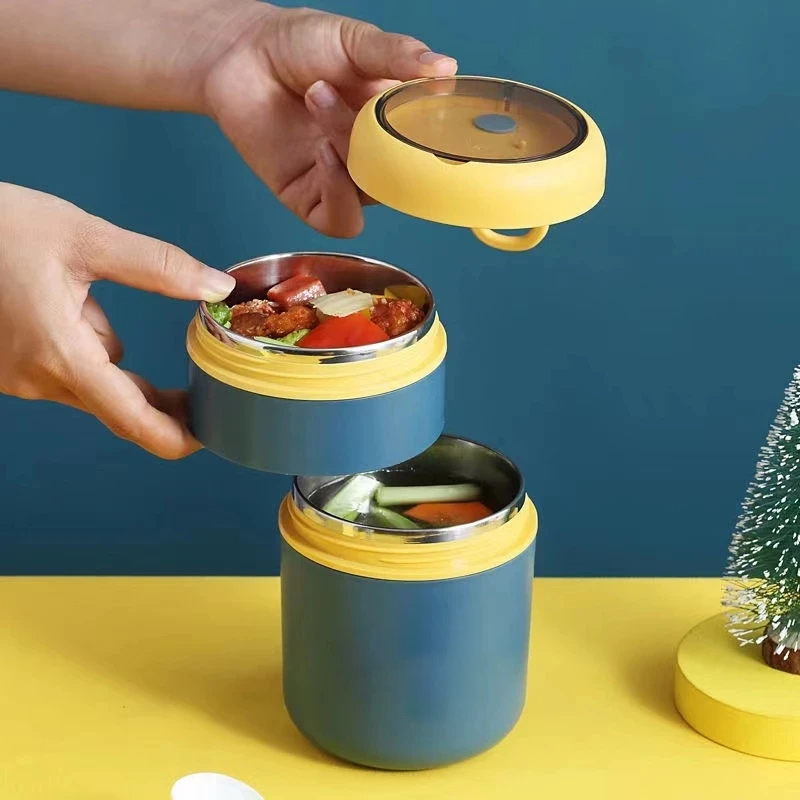 530ml/710ml Food Thermal Jar Insulated Soup Cup Thermos Containers Stainless Steel Lunch Box Thermo Keep for School Children