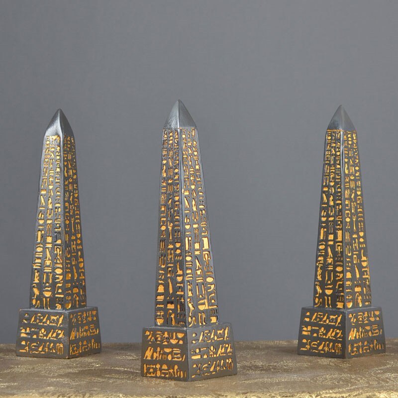Alte Ägypten Obelisk Heimat Dekorationen Harz Kunsthandwerk Ägypten Stil Figuren Kreative Büro Schreibtisch Dekoration Denkmal M4599