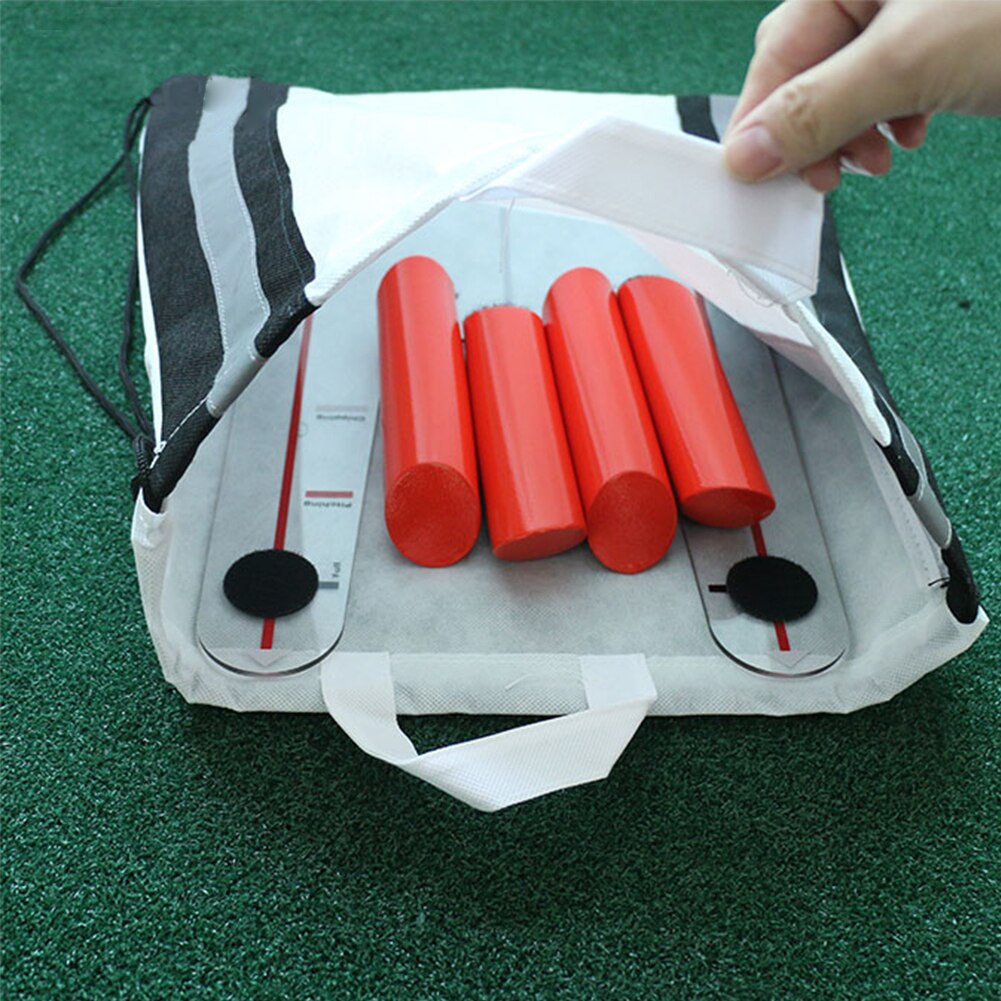 4 Path Rods Alignment Golf Swing Training Aid Indoor Flexible Angle Home Office Guide Transparent Base Chip Pitch