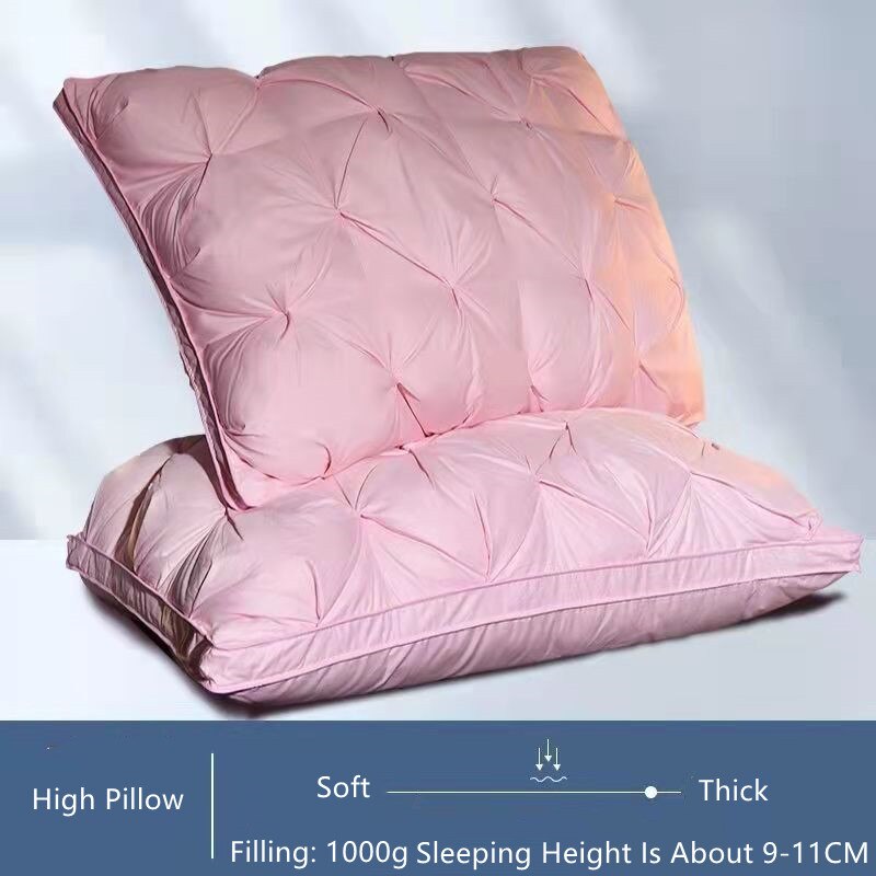 3D Bread Pillow 100% Cotton Soft White Down Feather Pillows For Sleeping Neck Protection Bedding Pillows: Style 2