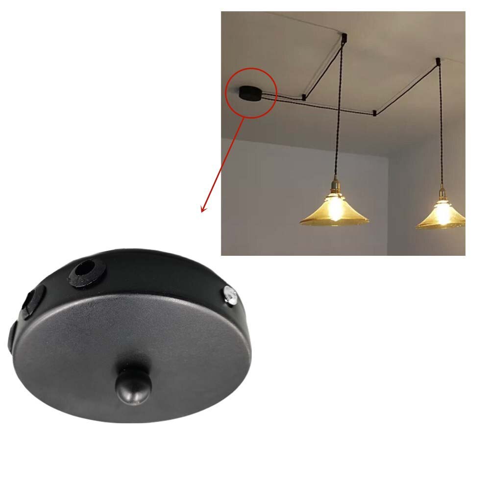 Plafond Lamp Base Side Lood Draad 10Cm Plafond Plaat Ijzeren Hanglamp Bases Verlichting Armatuur Plafond Fittings