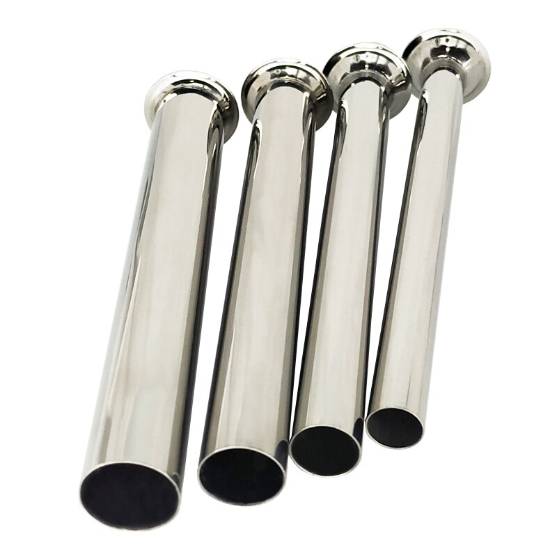 4 Pcs / Set Food Grade Stainless Steel Sausage Filling Nozzles Sausage Stuffing Tubes Sausage Funnels Base 3.8cm/1.34inch