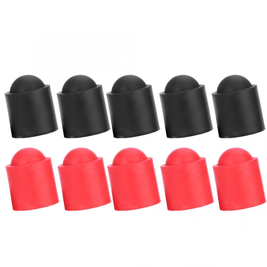 10Pcs Cue Tip Cover Cue Tip Cap Rubber Biljart Pool Cue Tips Biljart Signalen Stok Bescherming Cap Snooker Biljart accessoire