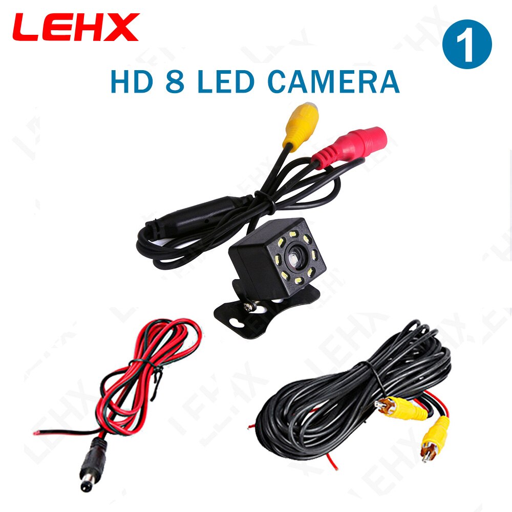 Car Rear View Camera Universal Backup Parking Camera 8 LED Night Vision Waterproof HD Color Image For Car Android Radio MP5: 8-LED-CAM