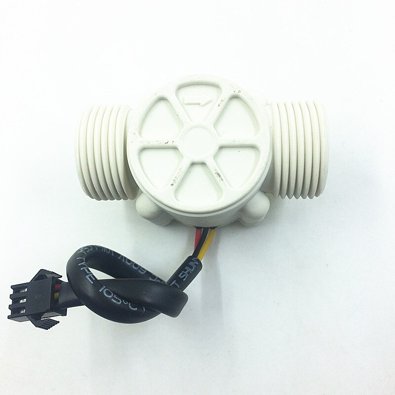 Flödesmätare ssensor vatten bränsle flödesmätare räknare indikator simbassäng 1-30l/ min  g3/4 dn20 +  lcd flödesregulator