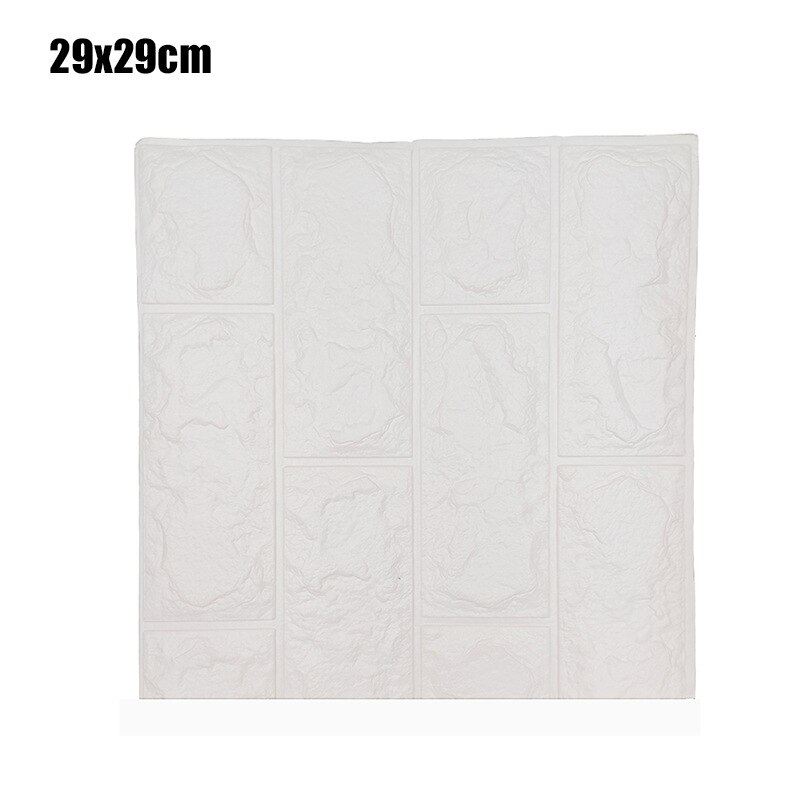 5/10pc 3d tapeter självhäftande tegelsten stenmönster självhäftande vattentät väggdekal 29 × 29cm blommönster väggdekal för hemmet