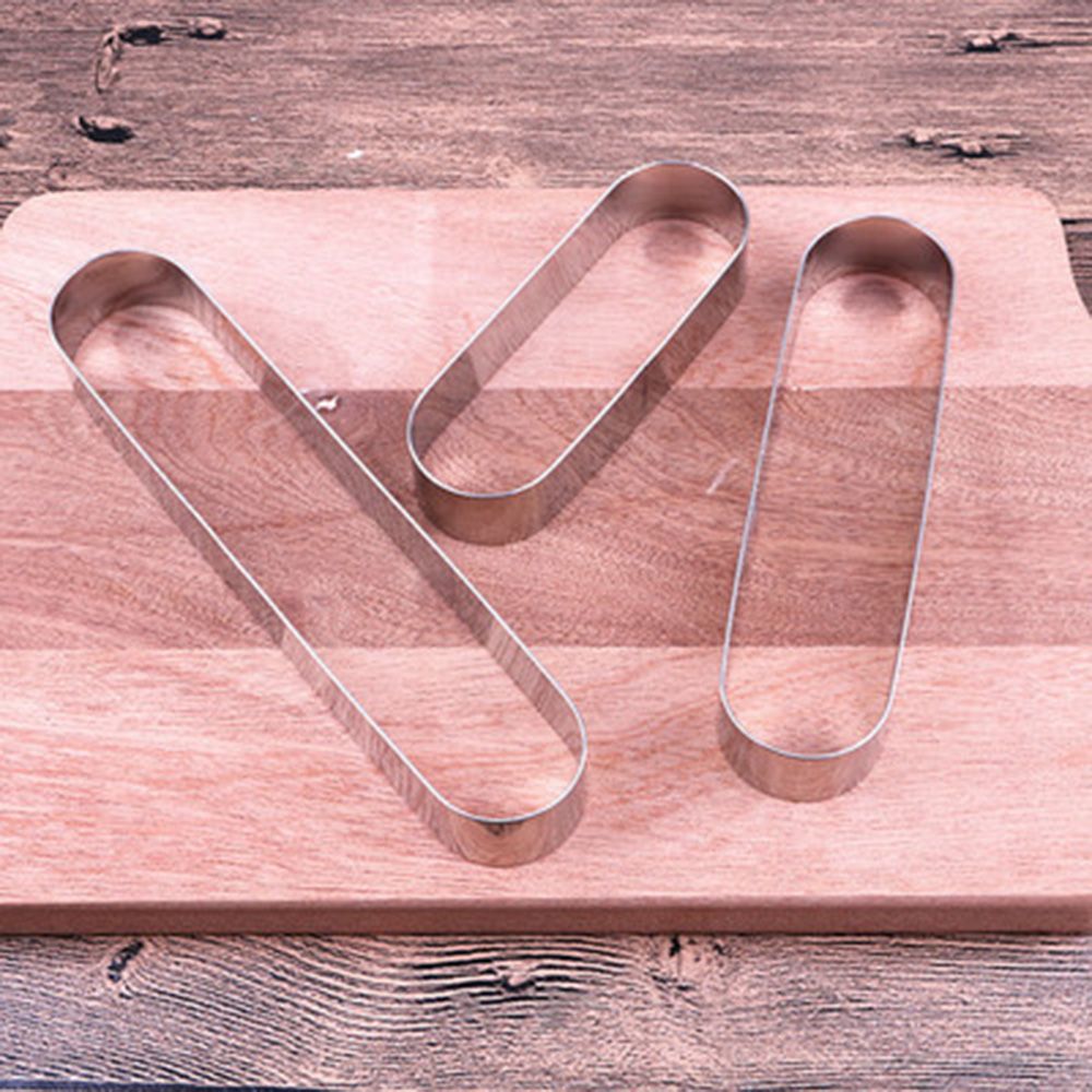 5-teiliges Edelstahl Keks Ausstecher Set Rechteckig – Backformen Für Kekse, Kuchen & Fondant