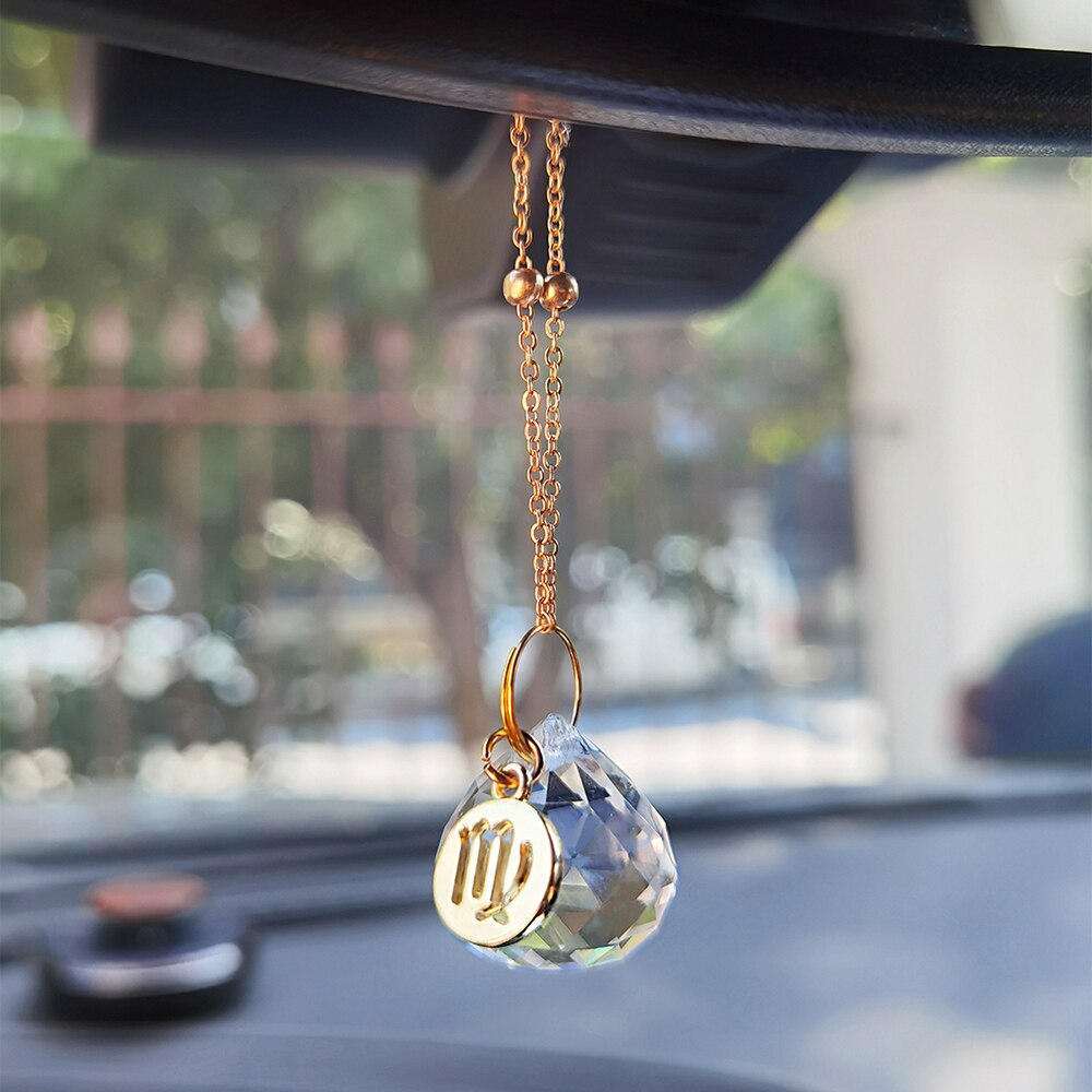 12 Constellation Sun Catcher Suncatchers for Car Window Garden Decoration Outdoor Sun Catcher Crystal Ornament Light Catcher: Suncatcher MS017