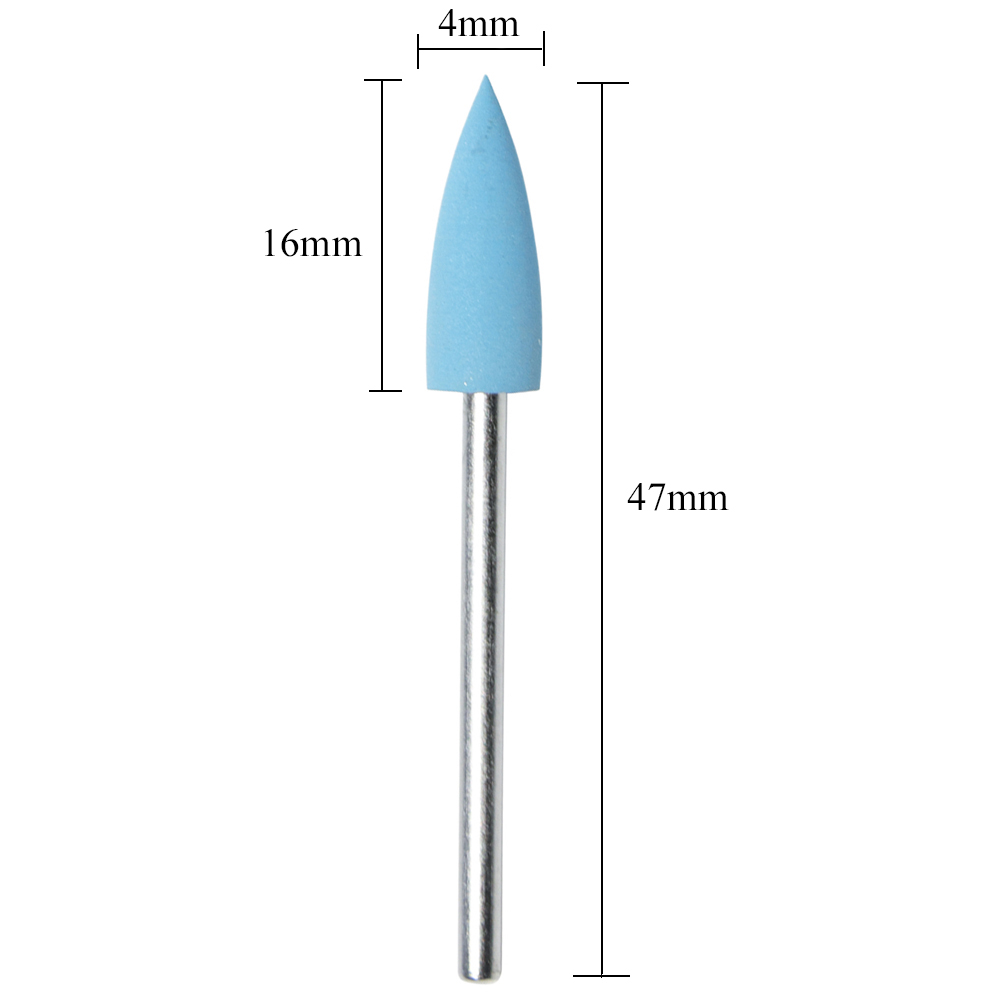 1pcs Rubber Silicon Nail Art Drill Bit 7 Colors Milling Cutter Manicure Pedicure Tools For Electric Machine JIGJ01
