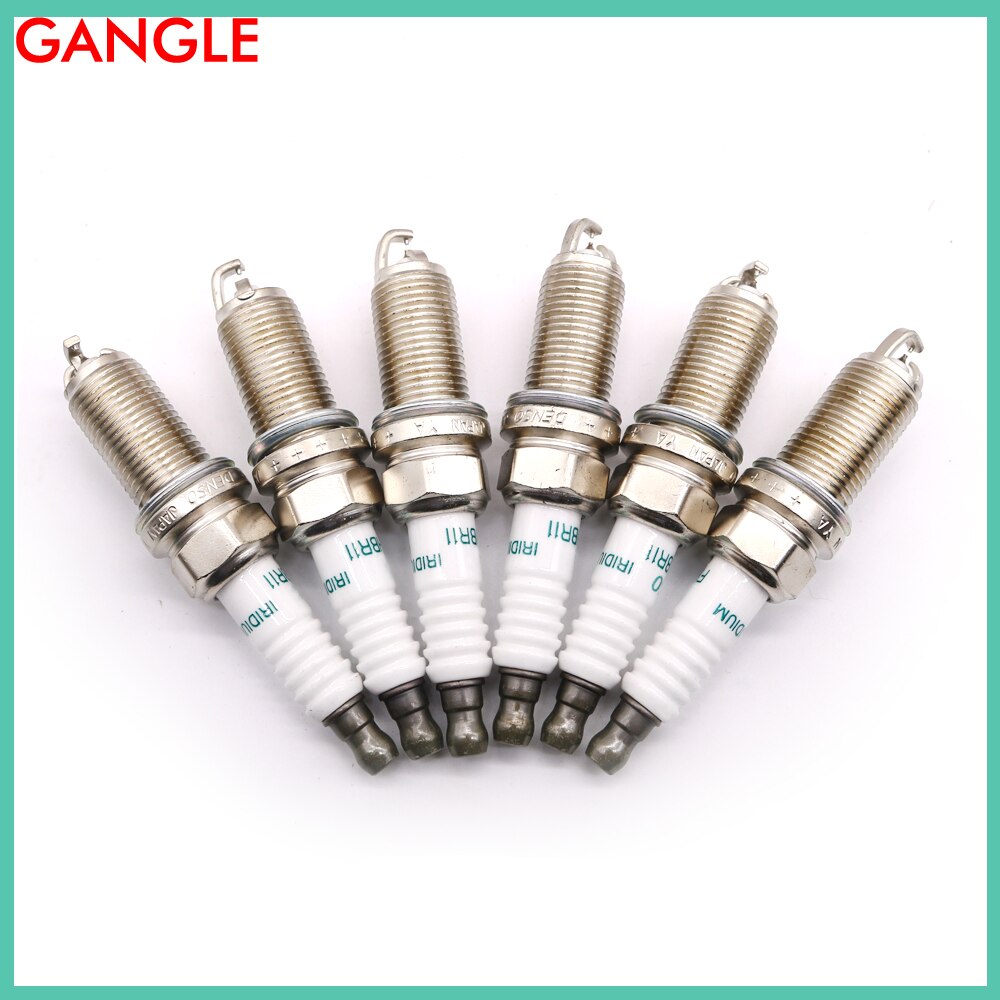 6 st dubbel iridium tändstift set lång livslängd oem 90919-01249 fk20 hbr 11 för lexus  gs350 is250 is350 gs450h toyota crown mark x ii