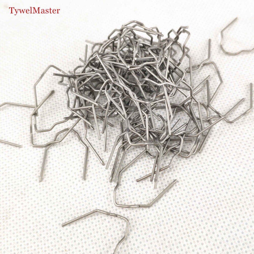 100x0.8mm Corner Wave Thermal Thermo Staples Repair Kit For Stapler Bumper Auto