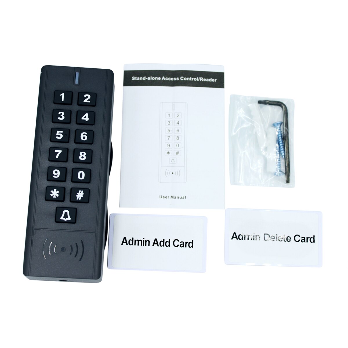13.56Mhz Access Control System Device Machine 1000 User Wiegand input output Proximity Entry Door IP67 Waterproof