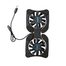 Hopfällbar usb kylfläkt cpu kylare mini bläckfisk notebook kylare pad tyst stativ dubbla fläktar för 7-15 tum bärbar dator
