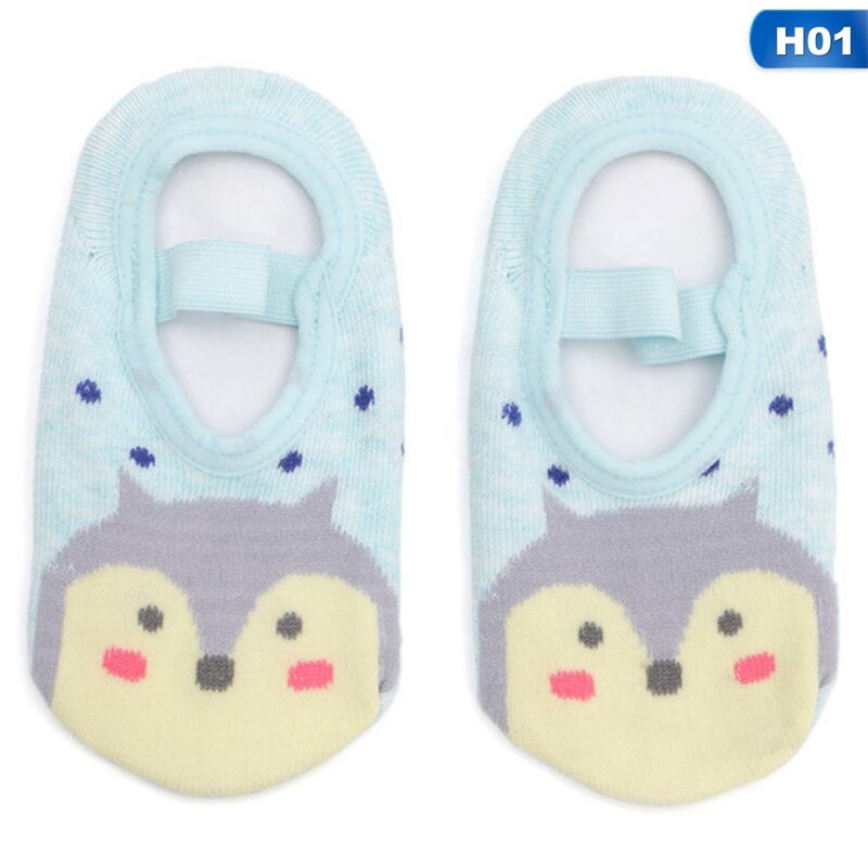 1-3 Years Old Newborn Baby Spring Autumn Cartoon Cute Animal Socks Boy Girls Soft Cotton Anti-Slip Floor Socks: H01