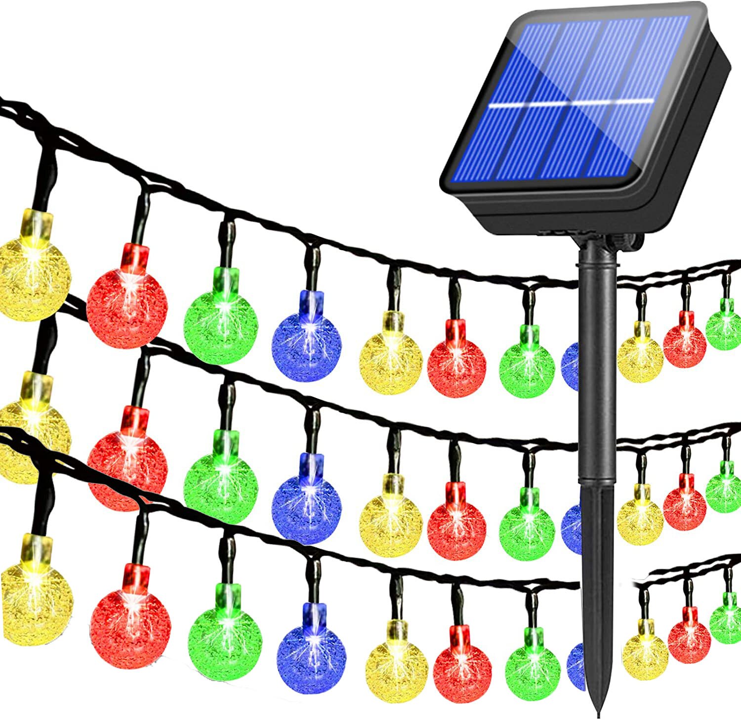 100 LED Crystal ball LED Solar Lamp Power LED Stri... – Grandado