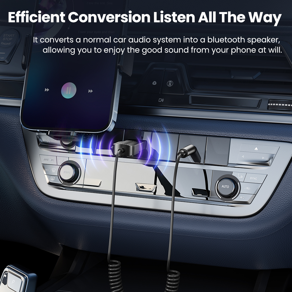 Toocki Draadloze Bluetooth 5.0 Ontvanger Adapter 3.5mm Jack Audio Muziek Dongle USB Auto Bluetooth Zender voor Aux Auto speaker