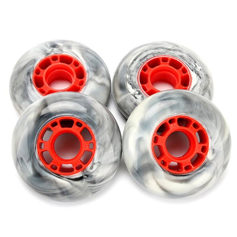 4PCS 85A Marble Wheels with High Elastic Wheels for Roller Skates Sports Wheels for Skates