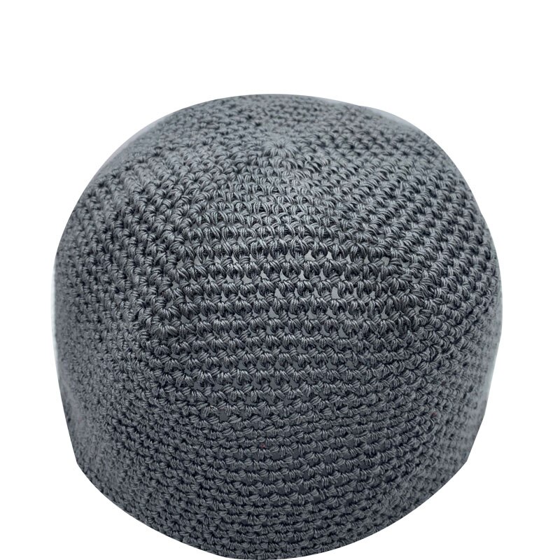 Chapeaux de prière musulmans en maille pour hommes, casquette indienne, casquettes turques arabes, couvre-chef musulman arabe pour Ramadan, chapeau kippa pour hommes: 2