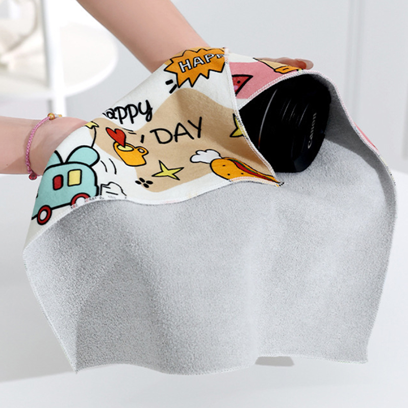 Magic Cloth Makeup Bag Camera Lens Wrapping Cloth Portable Patch Cloth Storage Bag Self-adhesive Organizer