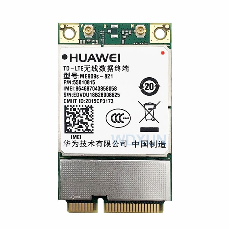 ME909s-821 Modulo 4G LTE FDD-LTE TDD-LTE Mini PCI-E Cat4 Scheda 4G ME909s Per B1 B3 B5 B8 B38 B39 B40 B41 Per Il Computer Portatile