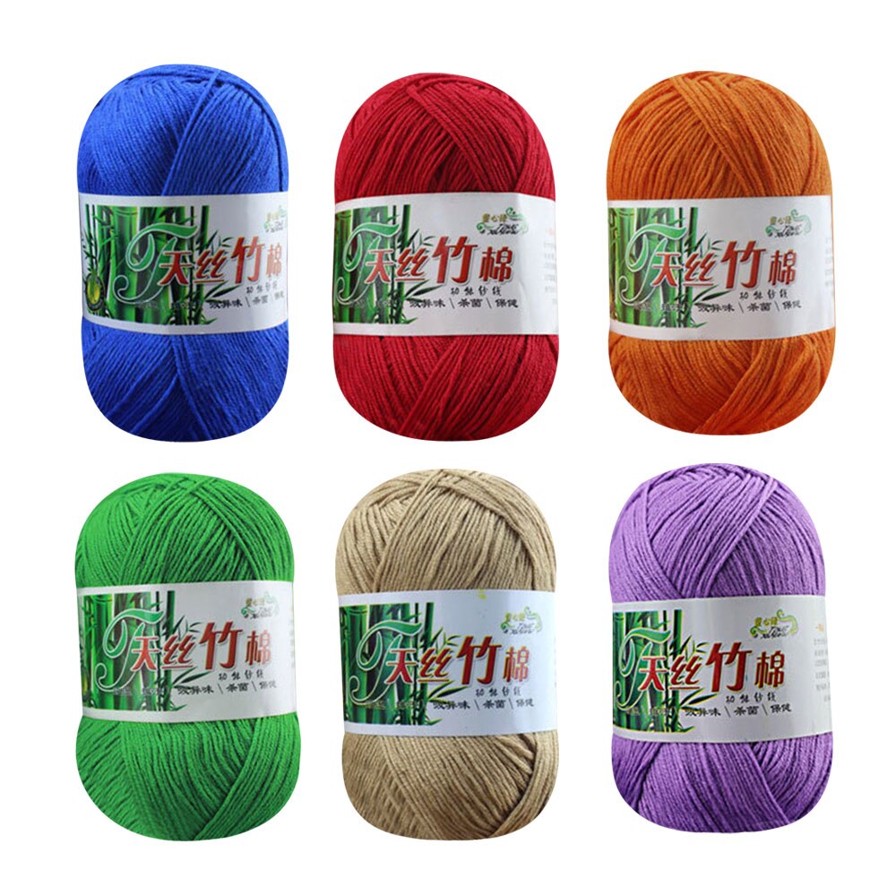 Bamboe Katoenen Garen Zachte Kamgaren Weven Sjaal DIY Draad Breien Handschoen voor Stof voor Handwerk