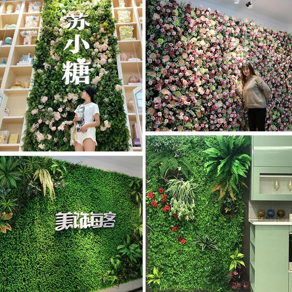 Green Wall Backdrop for Party Green Leaves Wall Easter Lawn Photo Booth Backdrops Natural Hedge Newborn Baby Shower Birthday