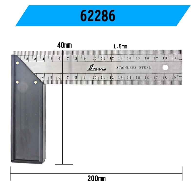 SHINWA Penguin Miter Try Square Stainless Steel Ri... – Grandado