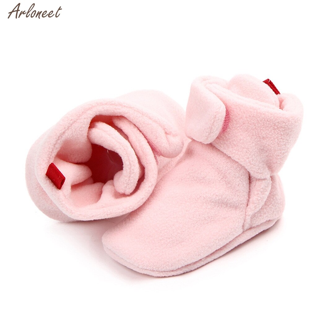 Baby Girl/Boy Shoes Comfortable Mixed Colors First Walkers Kid Shoes Winter Warm Boots Baby Shoes: Pink / 11