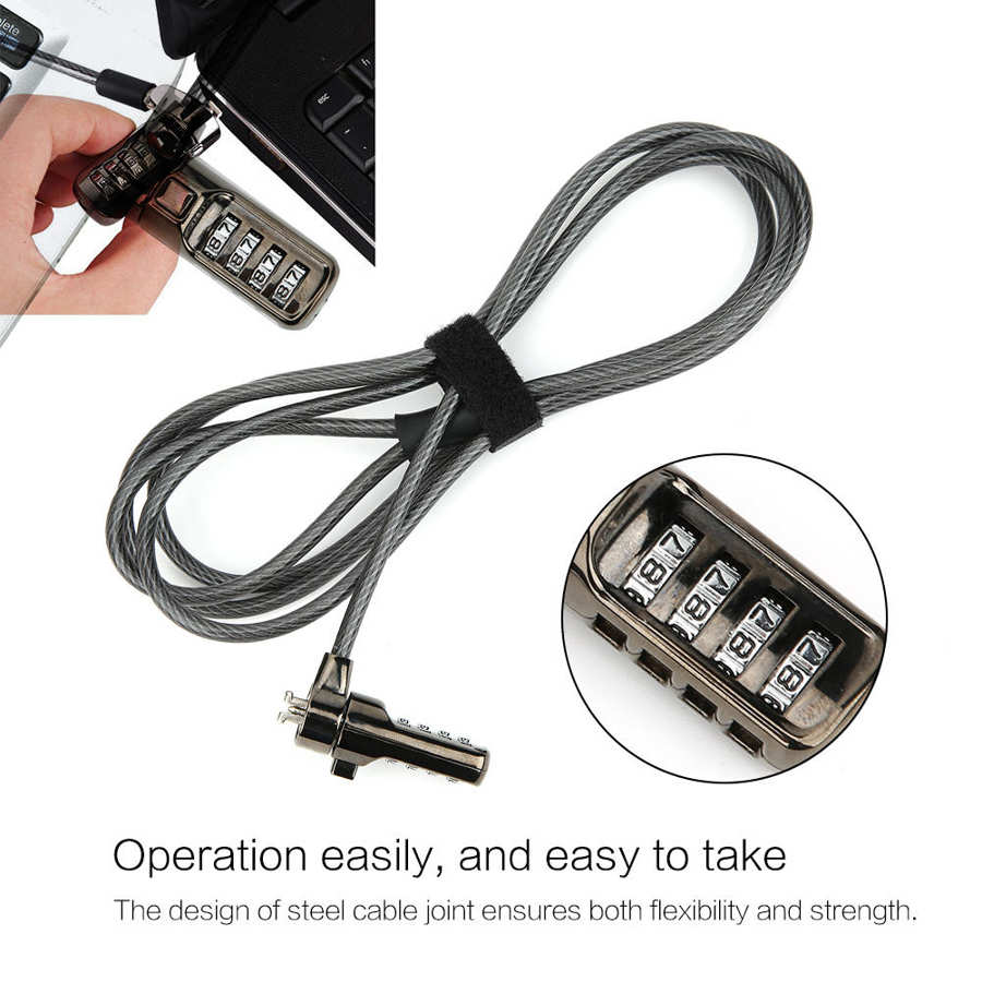 Extended Keyless Digital Anti theft Coded Combination Projector Lock for Laptop Computer