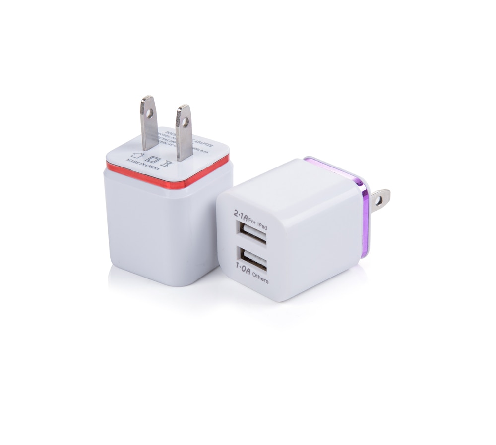 VBNM Dual USB Zelle Handy Ladegerät 5V 2,1 A/1A EU UNS Stecker Wand Power Adapter für ipad iPhone Samsung HTC Handys