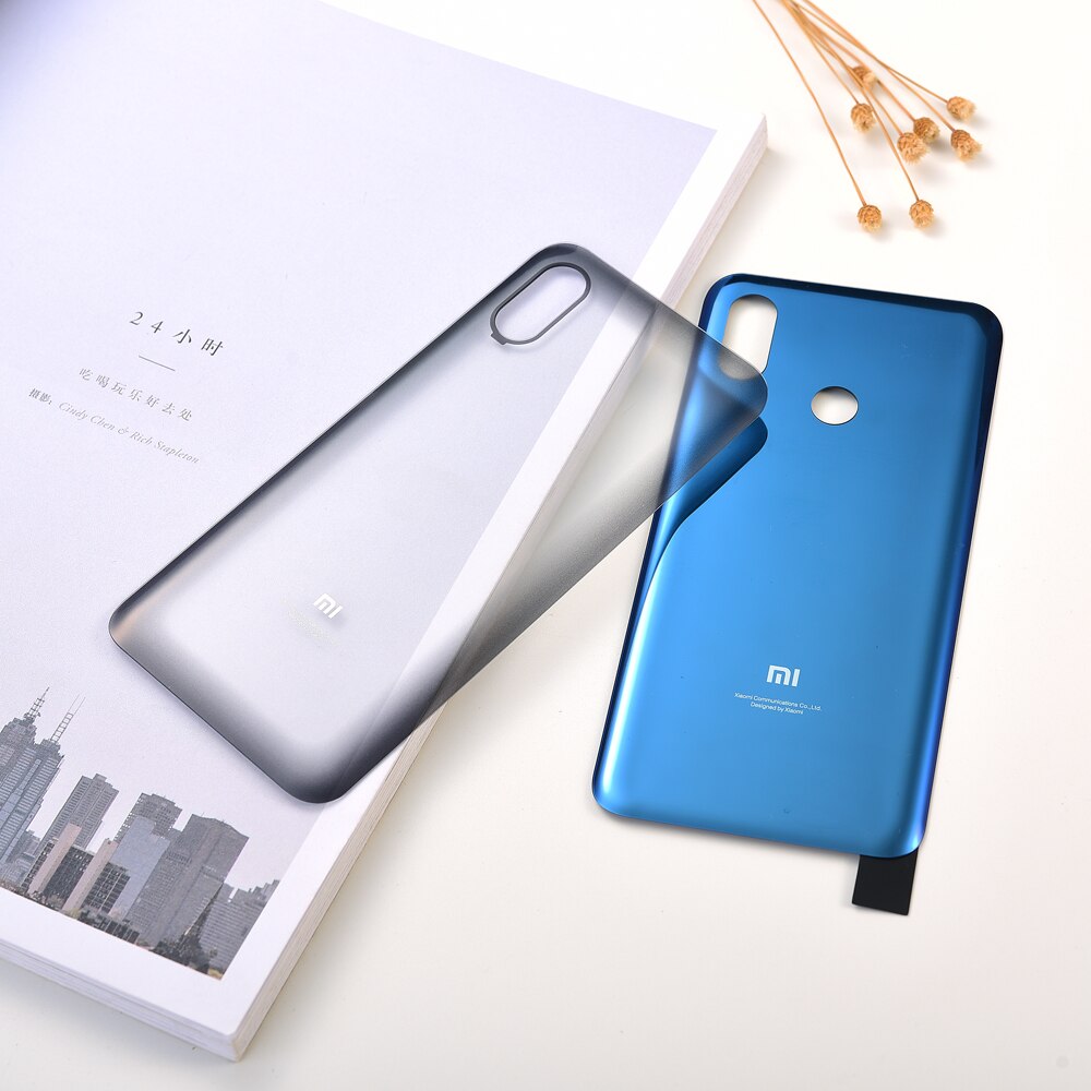 Xiaomi Mi8 Battery Housing Cover Glass Rear Door Case Replacement Part For XIAOMI mi8 Mi 8 Repair Panel Skin Shell With Adhesive