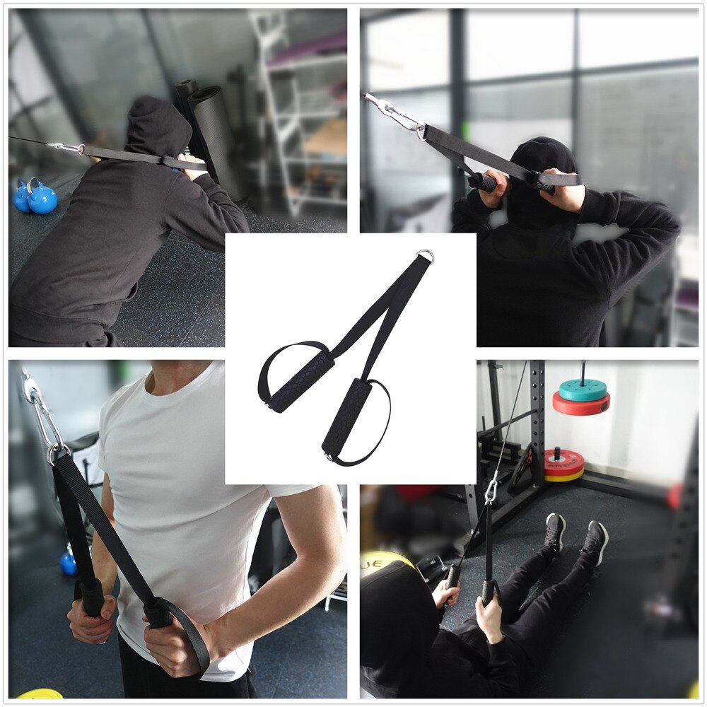 Kabel vedhæftet fil triceps presse ned reb kropsbygning til træning triceps biceps ryg skulder og mave hjemme gym udstyr