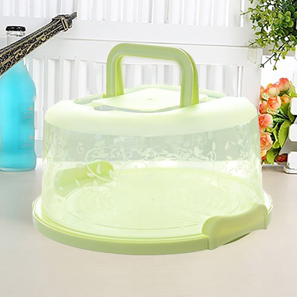 Mini Round Cake Container Trays Plastic Cake Box Portable Food Storage Box Keep Cakes Fresh