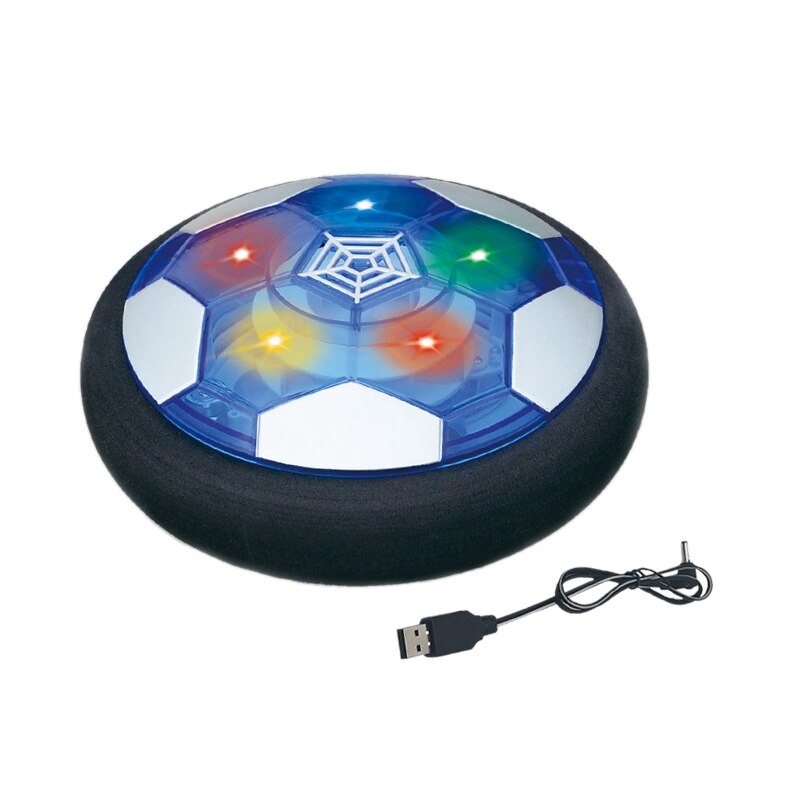Kinderen Speelgoed Oplaadbare Air Power Voetbal Disc Indoor Drijvende Voetbal Met Led Licht Voor Jongens Meisjes Peuter: Default Title