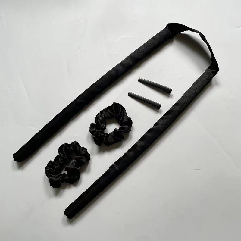 Velvet rubber wand without heat curling wand magic hair curlers salon accessories heatless curls bendy products spiral tools