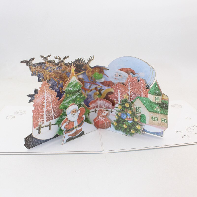 Stijl Koreaanse Stijl 3D Kaarten Kerst Oude Man Decoratie Verjaardag Zegen Export