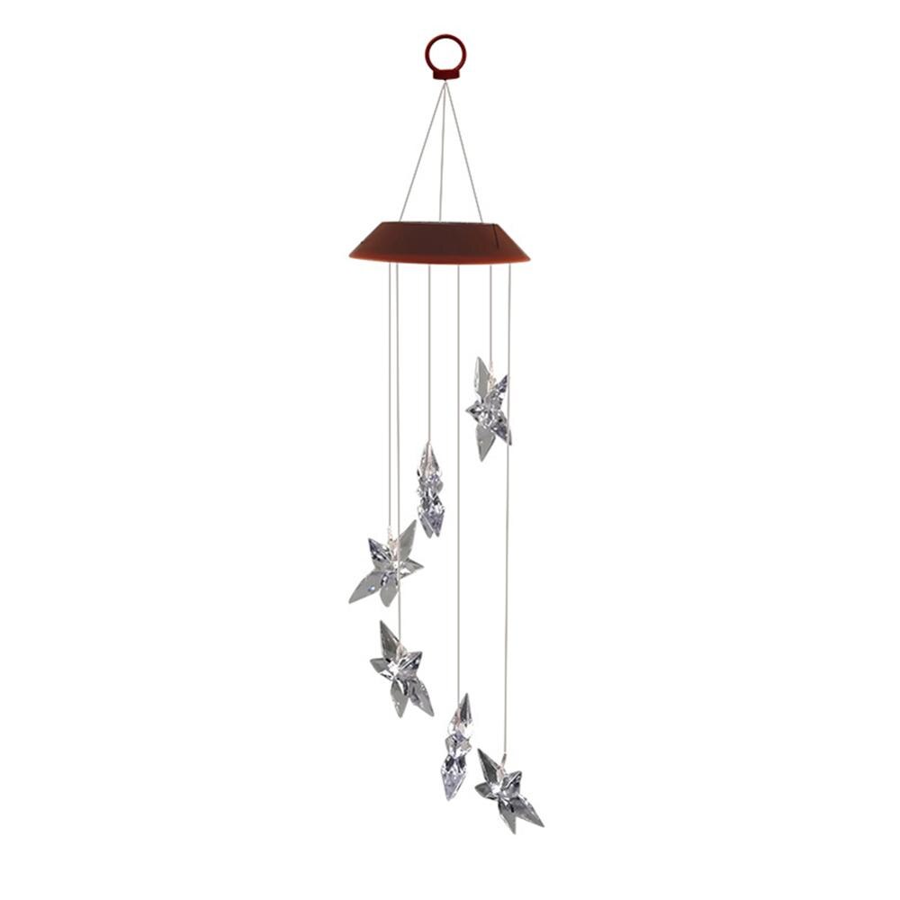 6 LED colibri lampe solaire en plein air jardin pelouse cour paysage coloré suspendus cloches éclairage décoration Led: E