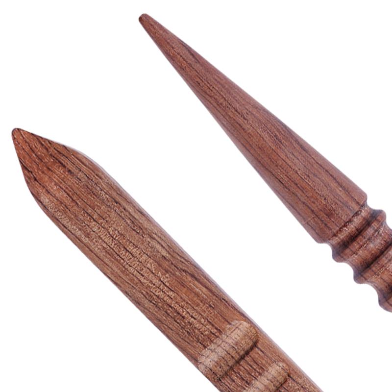 Hout Leathercraft Hout Rand Gelikter Ronde Platte Burnisher Multi-Size Hout Gelikter Met Stylus Hout Burnishing Tool