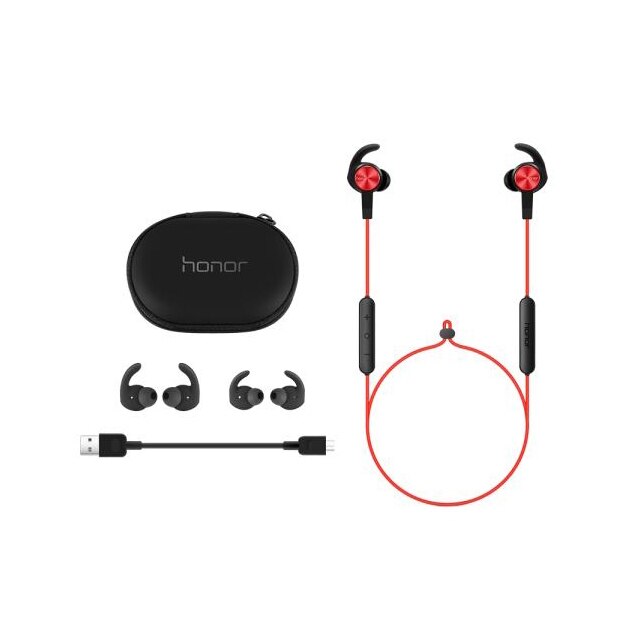 Huawei-auriculares Honor xSport AM61 IPX5, inalámbricos por Bluetooth, a prueba de agua, BT4.1, Control de micrófono de música, para Android e IOS: Red