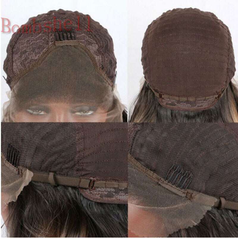 Bombshell Long Straight Gray Synthetic Lace Front Wig Silver Grey Soft Natural Hairline Heat Resistant Synthetic Hair Women Wigs