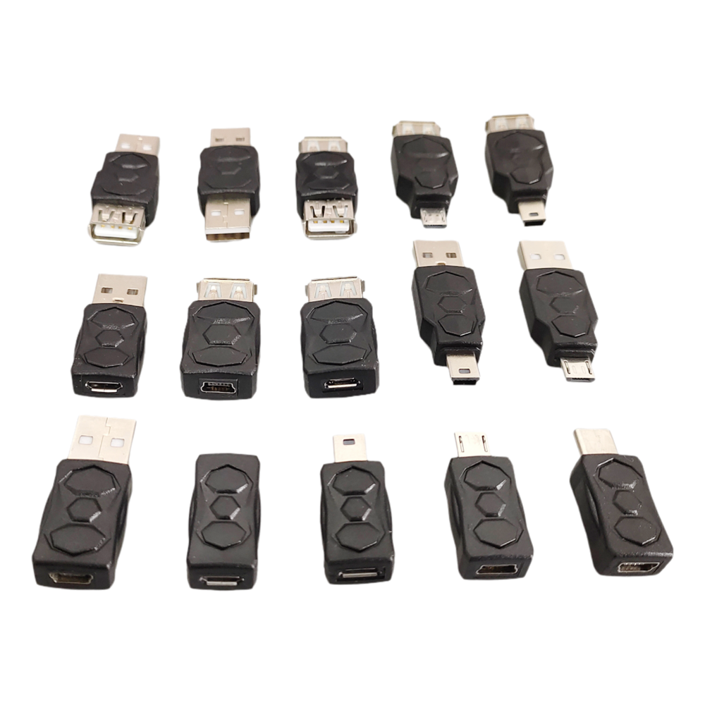 1-10Stck USB zu Mikro Mini Typ-C USB Adapter Konverter USB Männlich Weiblich Konverter für Telefon Tablette Kamera Ladung Adapter