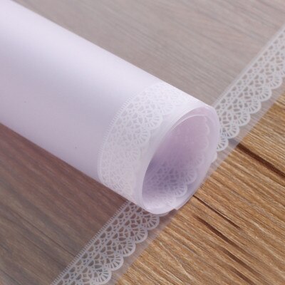 20 Pcs Waterdichte Bloemen Inpakpapier Lace Border Plastic Wrapping Film Bloemist Levert Koreaanse Boeket Bloem Papier: 2