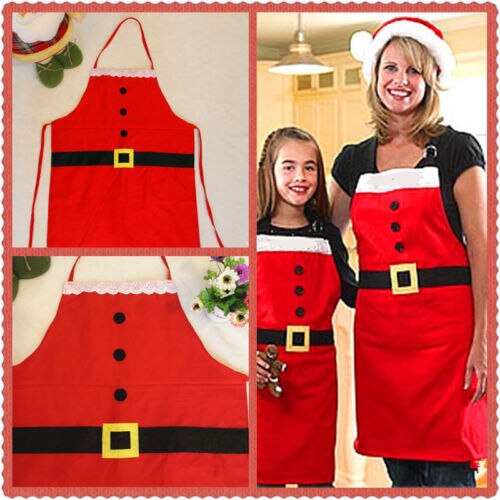 Kids Kerst Santa Schort Home Kitchen Koken Chef Rode Grappige Schort Xmas Tafel Rok