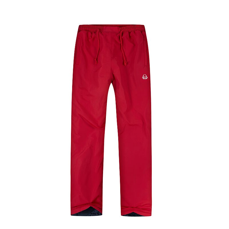 Vrouwen Ski Broek Merken Outdoor Sport Bretels Broek Mannen Winddicht Waterdichte Warme Winter Sneeuw Snowboard: Red / 175