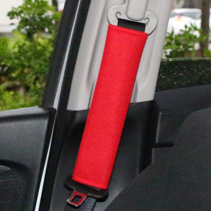 2 stk/sæt behagelig bilsele pude blødt bomulds sikkerhedssele skulderpude bil beskyttelsesbælte betræk sikkerhedssele skulderrem