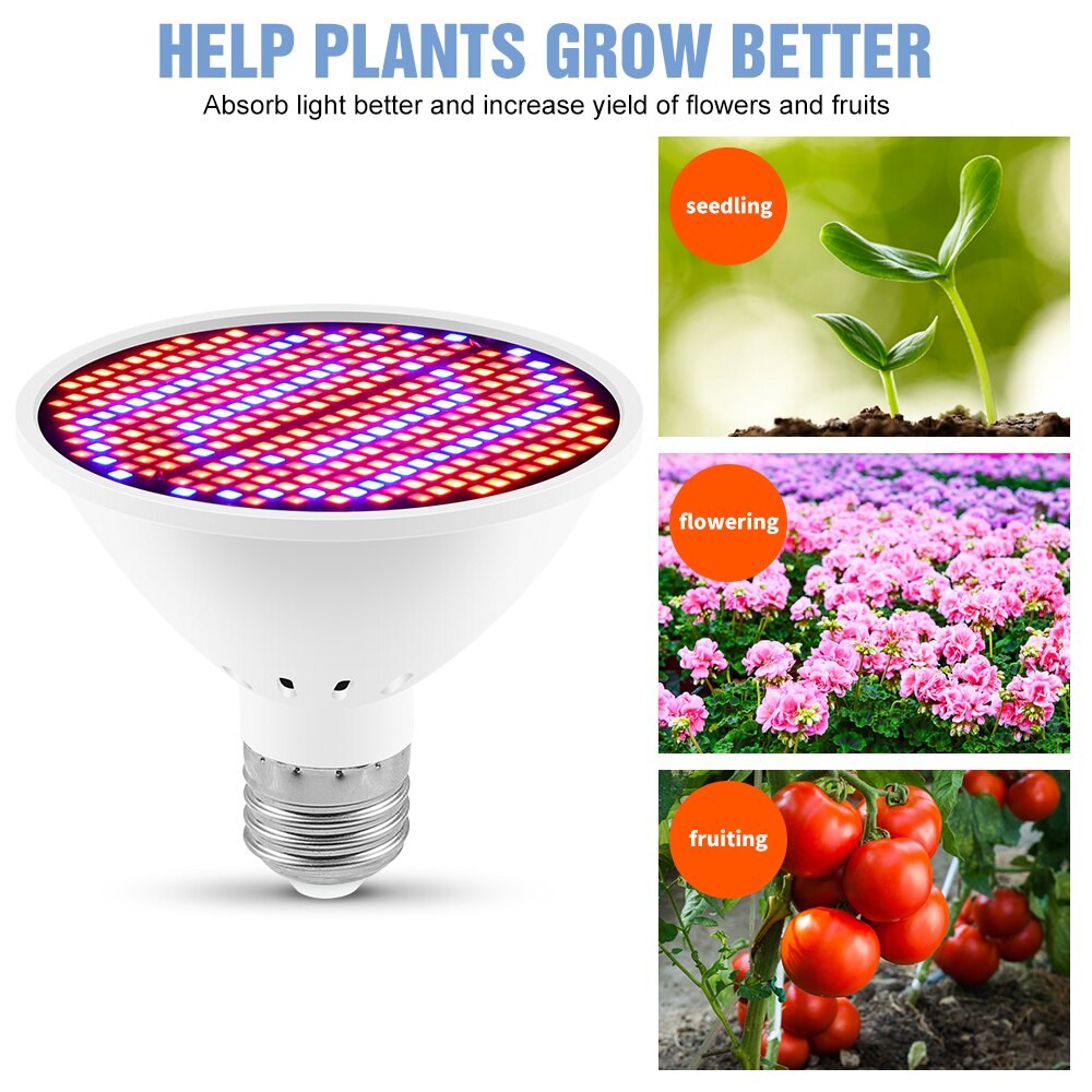 Volledige Spectrum Led Grow Lampen AC85-265V Zaailing Phyto Lamp 60 126 200Leds Plant Groei Lamp 220V Uv ir Indoor SMD2835 110V